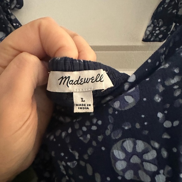 Madewell Blue and White Sleeveless Maxi Sundress - Picture 6 of 6